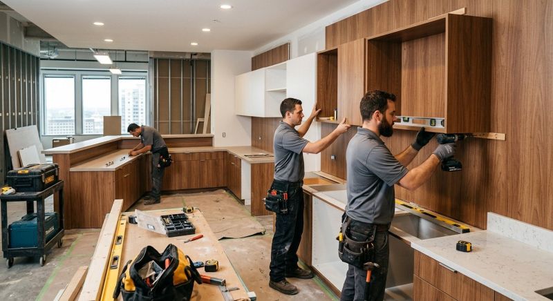Glazed Cabinets Installation in Dayton, OH
